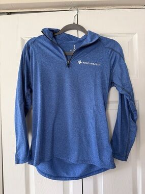 Mercyhealth Blue Quarter-Zip Performance Pullover